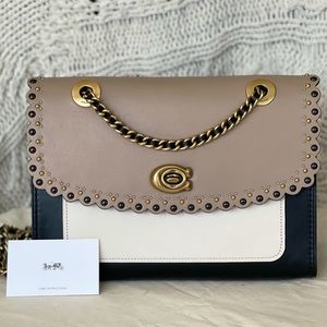Coach Parker W/Scallop Rivets NWT